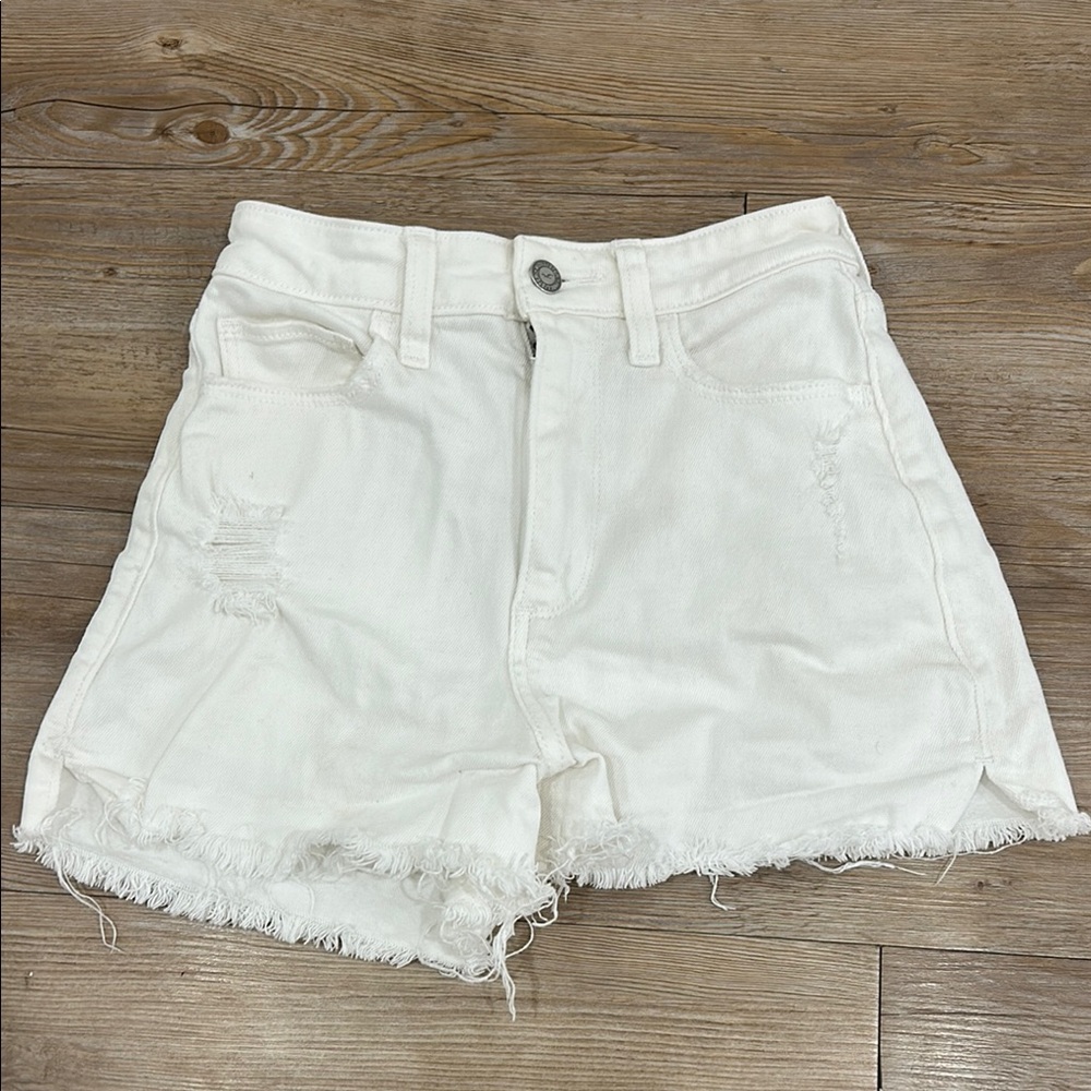 Hollister White Denim Women's Shorts